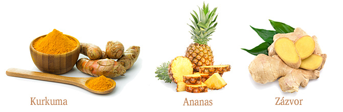 BIO Ananasovo-Zázvorová šťáva s kurkumou pro dobré trávení.