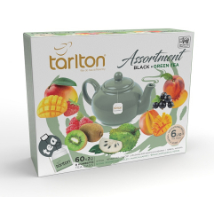 TARLTON Assortment Black & Green Tea 60x2g - výborné zelené a černé čaje s příchutí ze Srí Lanky