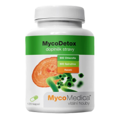 Mycomedica MycoDetox 420mg 120 kapslí - podporuje přirozenou imunitu, detoxikuje tělo, navíc s vitamínem C - acerolou