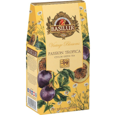 Zelený čaj sypaný - BASILUR Vintage Blossoms Passion Tropica papír 75 g