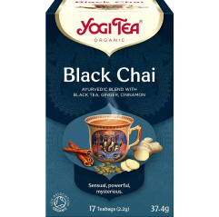 Bio černý chai Yogi Tea 17 x 2,2 g